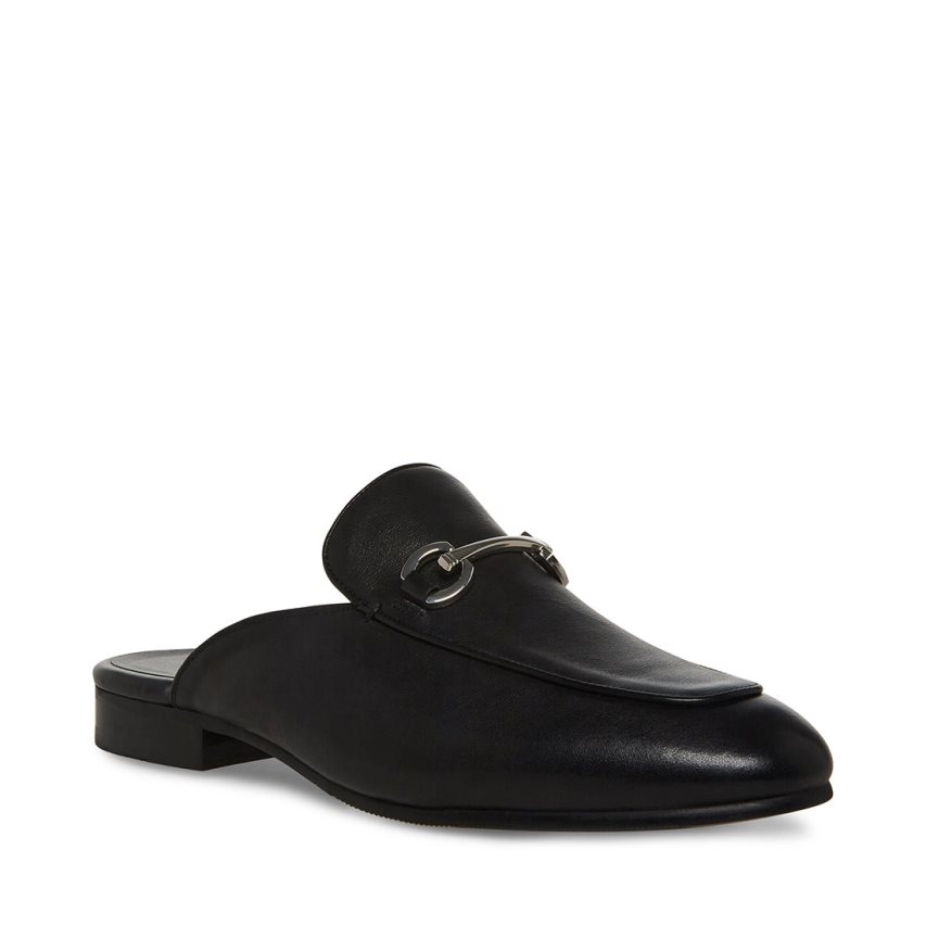 Mulas Steve Madden Mateo Cuero Hombre Negras | ES UZ81S3